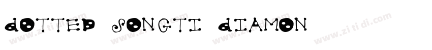 Dotted Songti Diamon字体转换